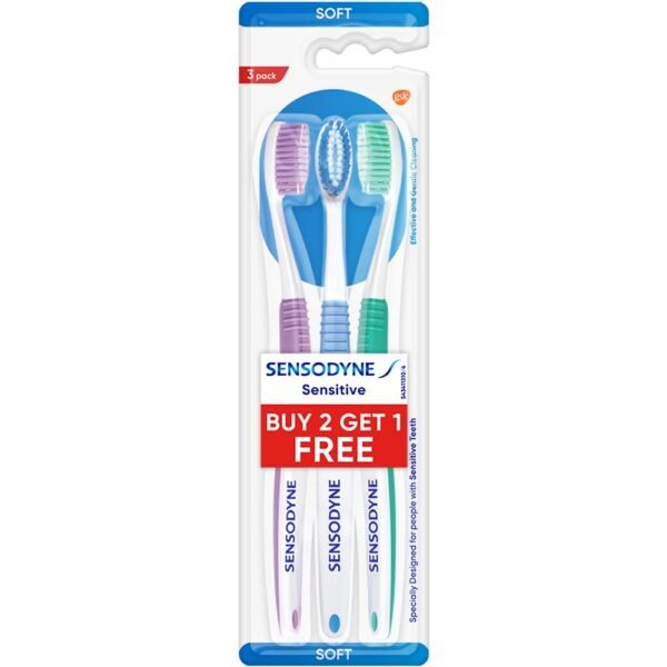 SENSODYNE Sensitive with Soft Toothbrush  (Pack of 3)