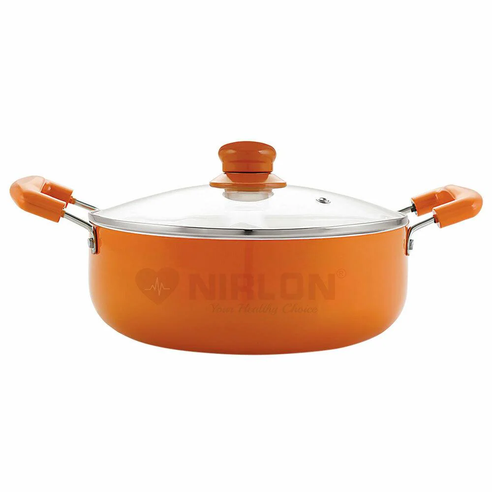 Nirlon Orange Ceramic Non-Stick Cassrole
