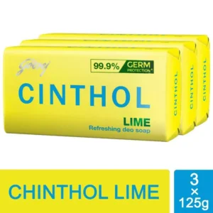 Cinthol Lime Refreshing Deo Soap 125g (Pack of 3)