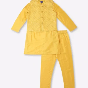 Embellished Kurta Suit Set for Kids