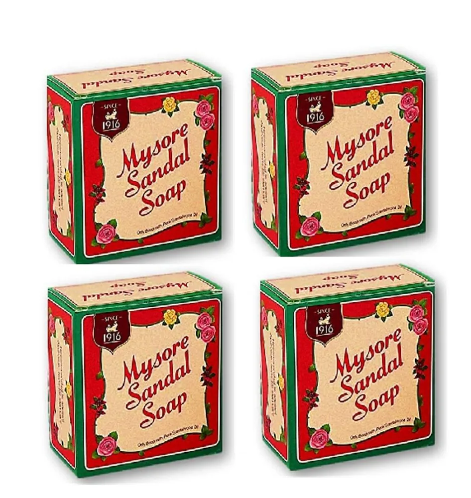 Mysore Sandal Soap Pack of 4 -150gm each