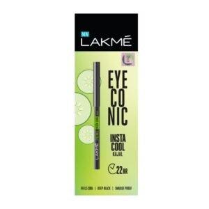 LAKME Eyeconic Insta Cool Pencil, Glossy Kajal Black