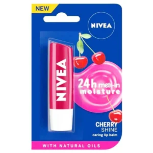 Nivea 24 hour Melt-in Moisture Caring Lip Balm, Cherry Shine 4.8g