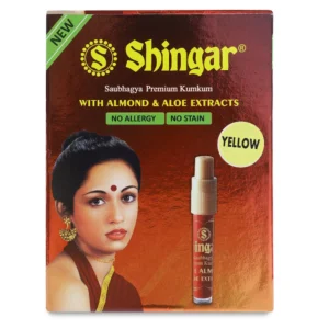 SHINGAR Saubhagya Liquid Kumkum Non Allergic & Non Staining With Almond - Pack Of 12